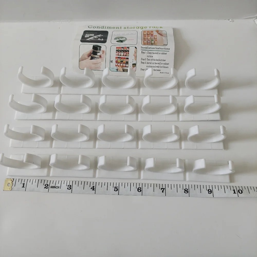 White Condiment Storage Rack - Picture 2 of 5